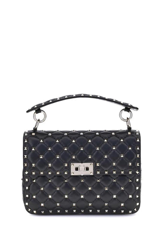 Valentino Garavani Schwarze Lammleder Schultertasche Ovis Aries Aries by Valentino Garavani