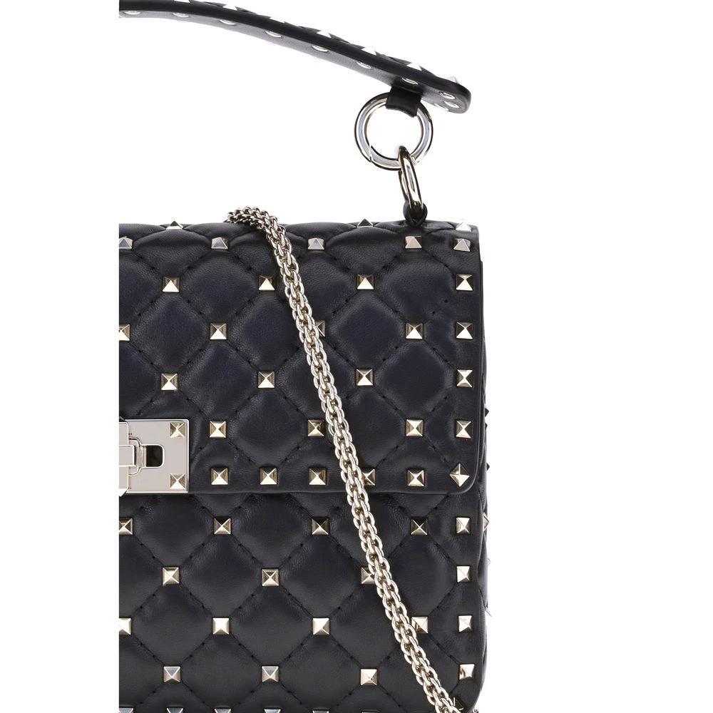 Valentino Garavani Schwarze Lammleder Schultertasche Ovis Aries Aries by Valentino Garavani