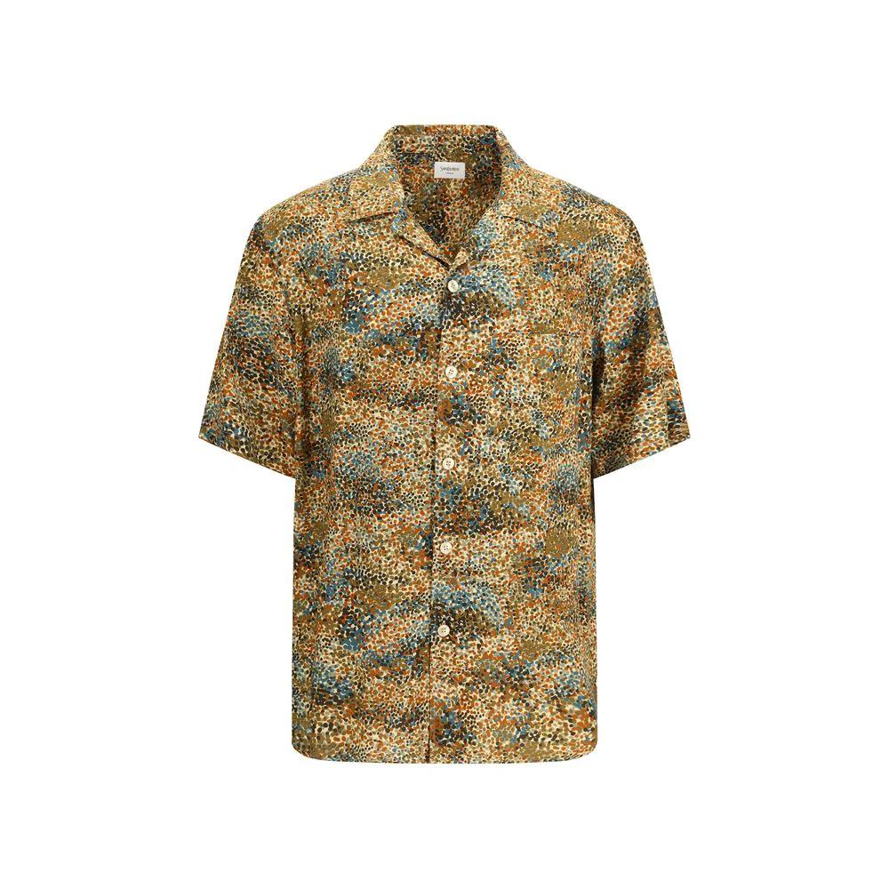 Saint Laurent Mehrfarbiges Hemd aus Viskose mit Muster by Saint Laurent