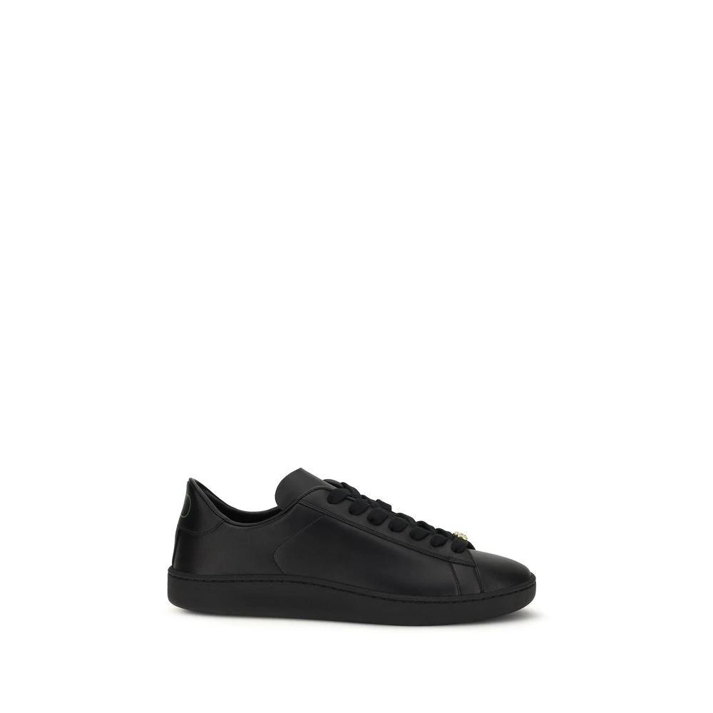 Valentino Garavani Schwarze Bos Taurus Kalbsleder-Sneakers by Valentino Garavani