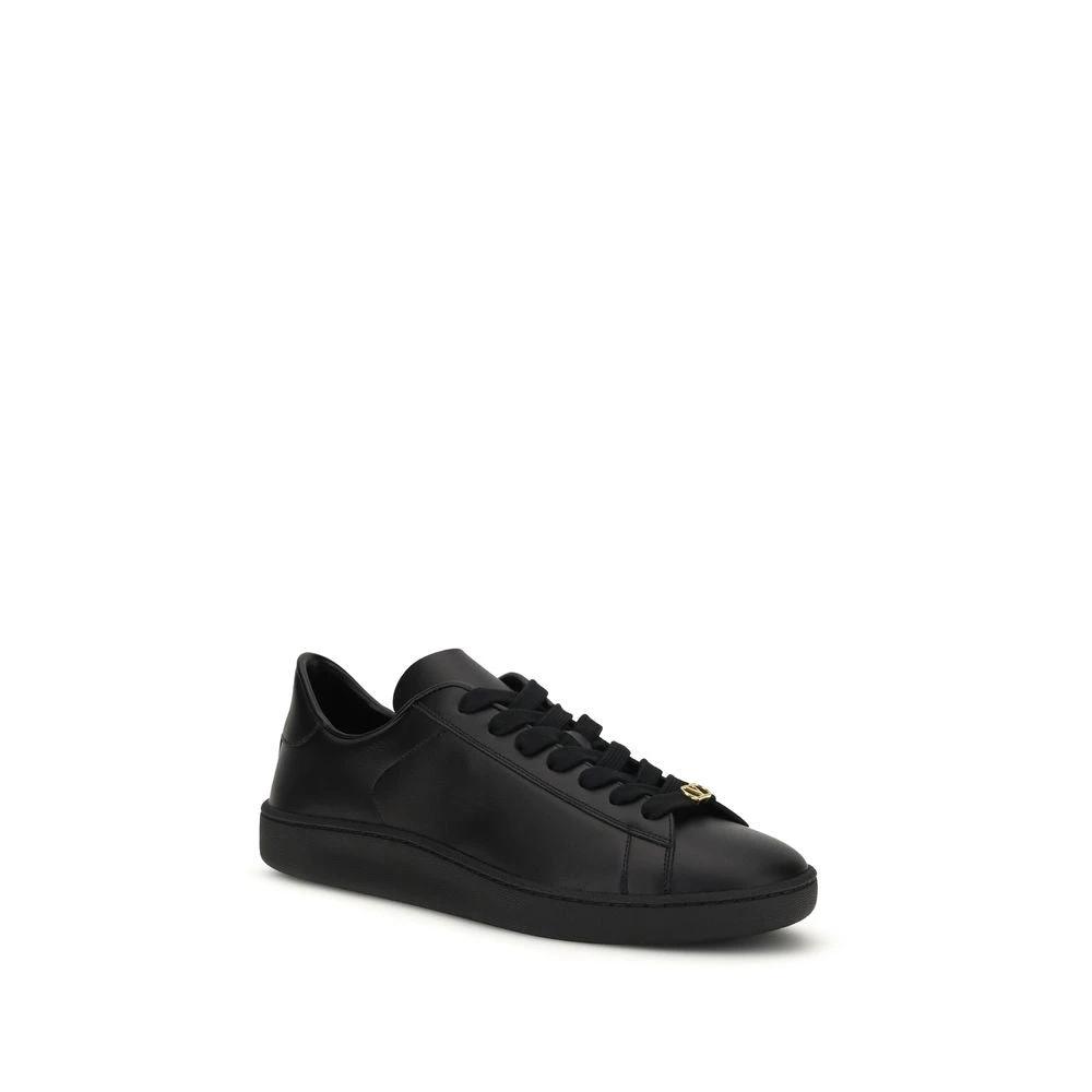 Valentino Garavani Schwarze Bos Taurus Kalbsleder-Sneakers by Valentino Garavani