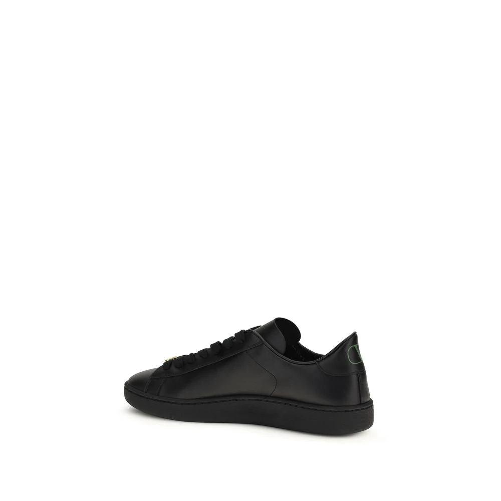 Valentino Garavani Schwarze Bos Taurus Kalbsleder-Sneakers by Valentino Garavani