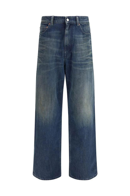 MM6 Blaue Jeans aus Baumwolle im Relaxed Fit by MM6