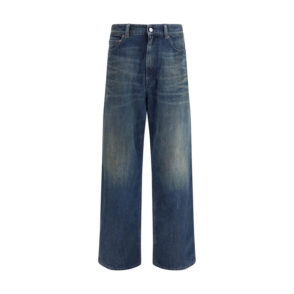 MM6 Blaue Jeans aus Baumwolle im Relaxed Fit by MM6