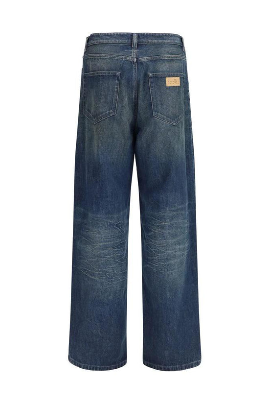 MM6 Blaue Jeans aus Baumwolle im Relaxed Fit by MM6