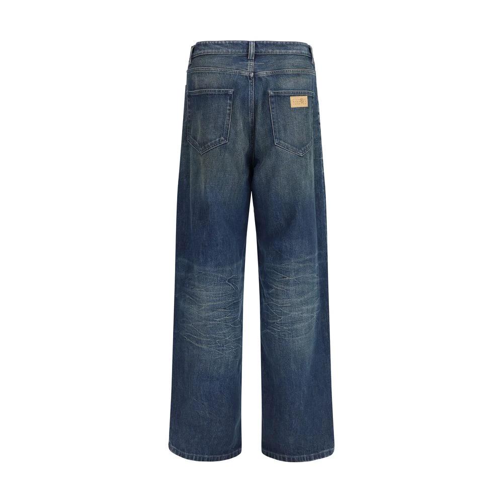 MM6 Blaue Jeans aus Baumwolle im Relaxed Fit by MM6