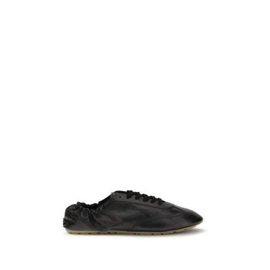 Saint Laurent Schwarze Bos Taurus Kalbsleder Athletic Sneaker by Saint Laurent