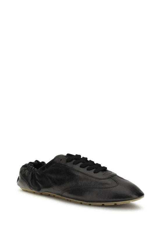 Saint Laurent Schwarze Bos Taurus Kalbsleder Athletic Sneaker by Saint Laurent