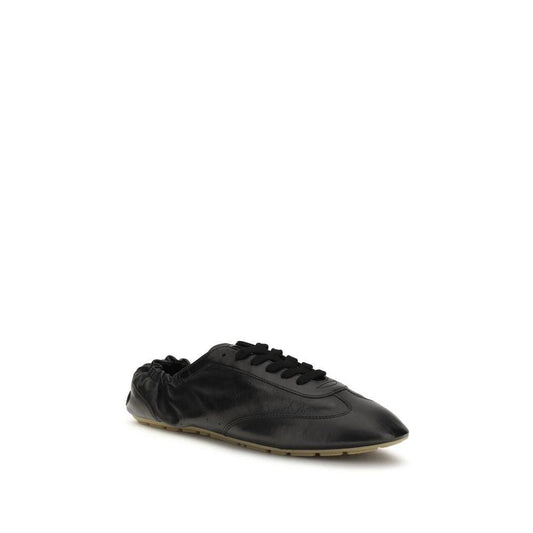 Saint Laurent Schwarze Bos Taurus Kalbsleder Athletic Sneaker by Saint Laurent