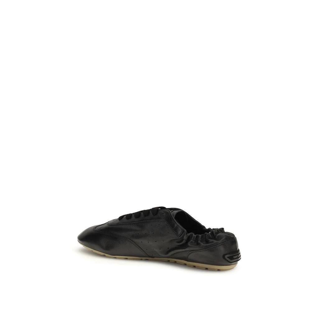 Saint Laurent Schwarze Bos Taurus Kalbsleder Athletic Sneaker by Saint Laurent