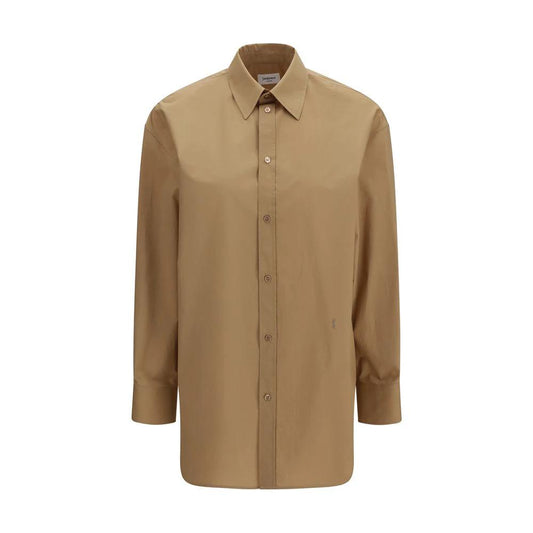 Saint Laurent Beige Cotton Shirt by Saint Laurent