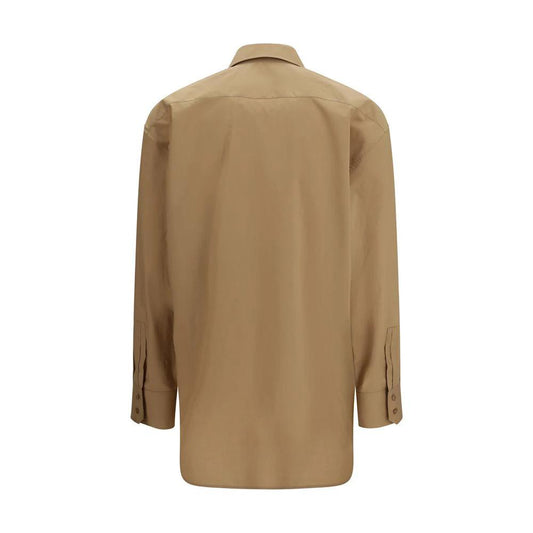 Saint Laurent Beige Cotton Shirt by Saint Laurent