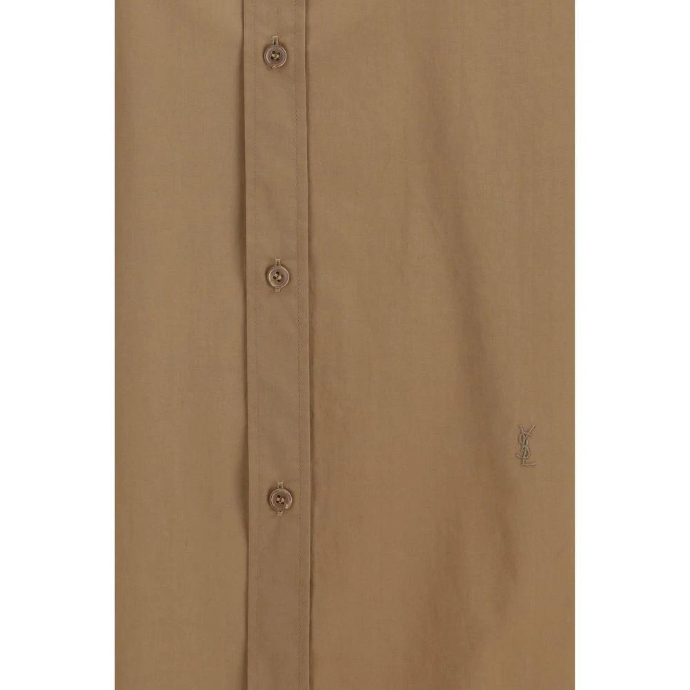 Saint Laurent Beige Cotton Shirt by Saint Laurent
