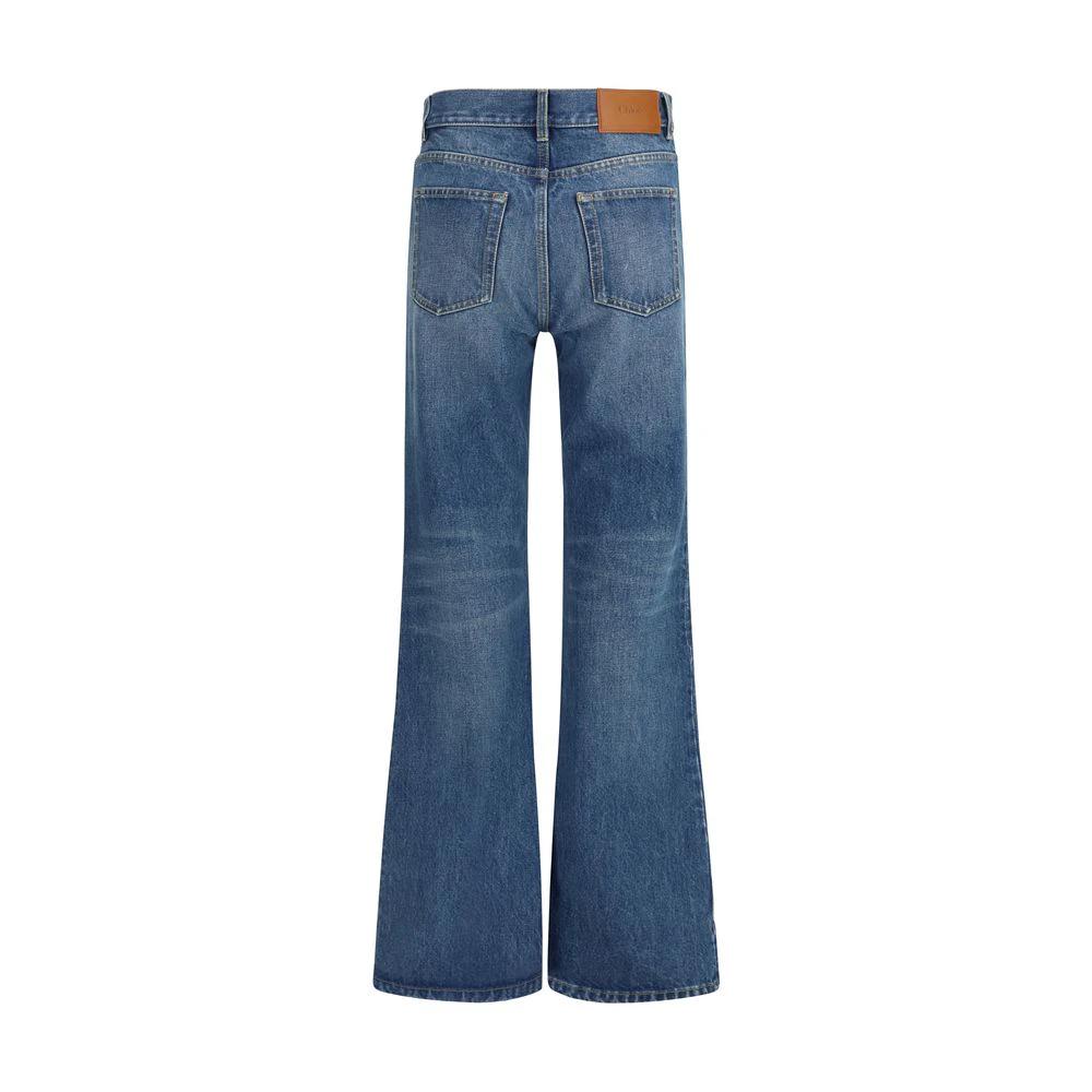 Chloé Blaue ausgestellte Jeans aus Baumwolle by Chloé