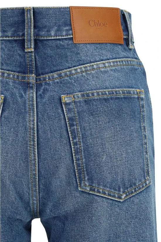 Chloé Blaue ausgestellte Jeans aus Baumwolle by Chloé