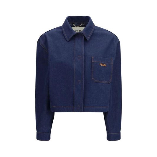 Fendi Blaue Jeansjacke aus Baumwolle by Fendi