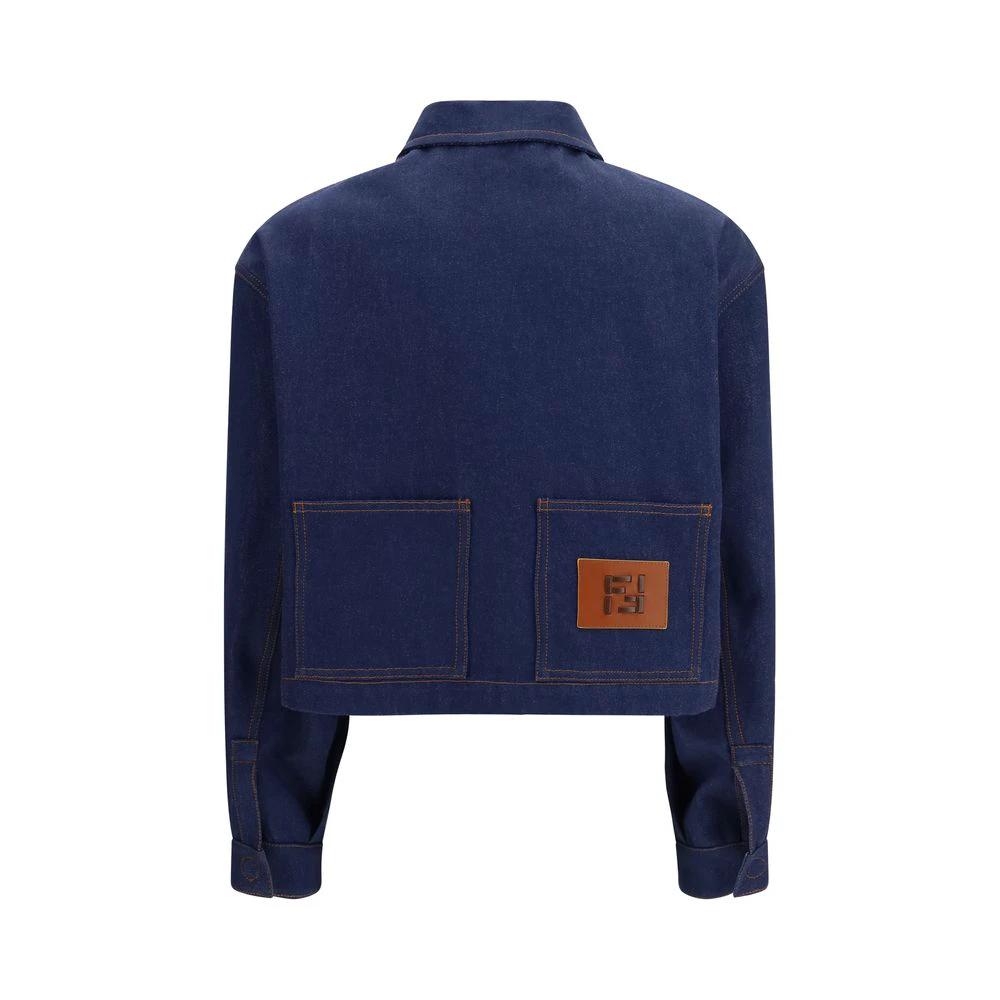 Fendi Blaue Jeansjacke aus Baumwolle by Fendi
