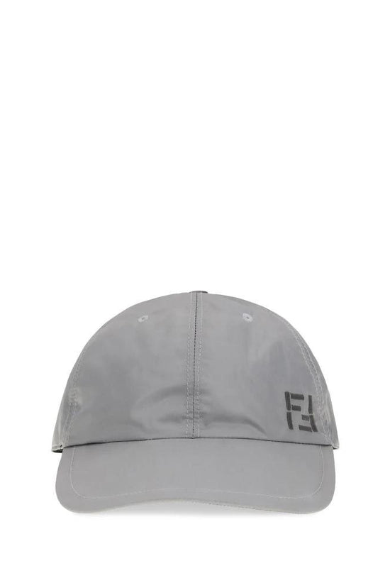 Fendi Graue Nylonkappe (Baseball Cap) by Fendi