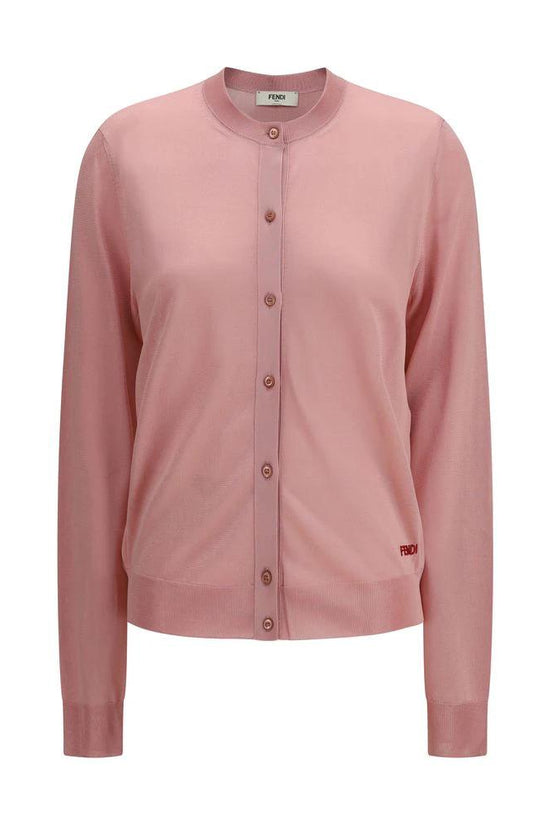 Fendi Mehrfarbige Strickjacke aus Viskose by Fendi