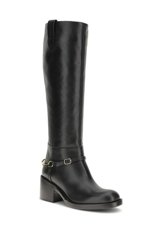 Chloé Schwarze Schnürstiefel aus Kalbsleder Bos Taurus by Chloé