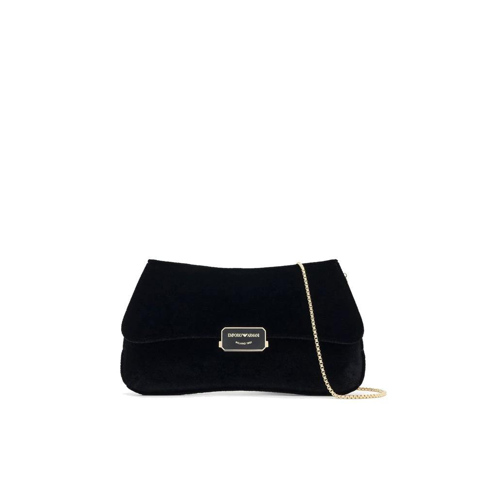 Emporio Armani Schwarze Clutch aus Polyester by Emporio Armani
