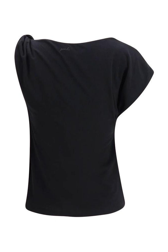PINKO Schwarzes Baumwoll-T-Shirt by PINKO