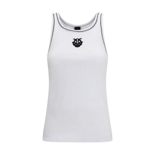 PINKO Weiße Baumwoll-Tanktops by PINKO
