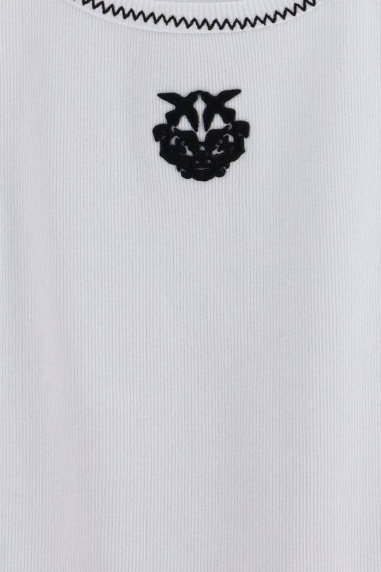 PINKO Weiße Baumwoll-Tanktops by PINKO