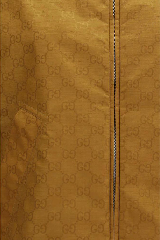 Gucci Beige Nylon Shell Jacke by Gucci
