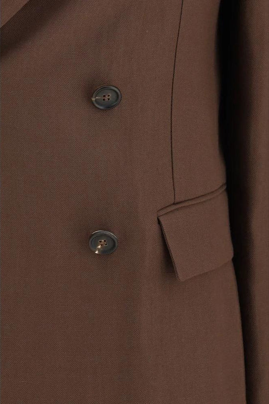Brunello Cucinelli Brauner Leinenblazer by Brunello Cucinelli