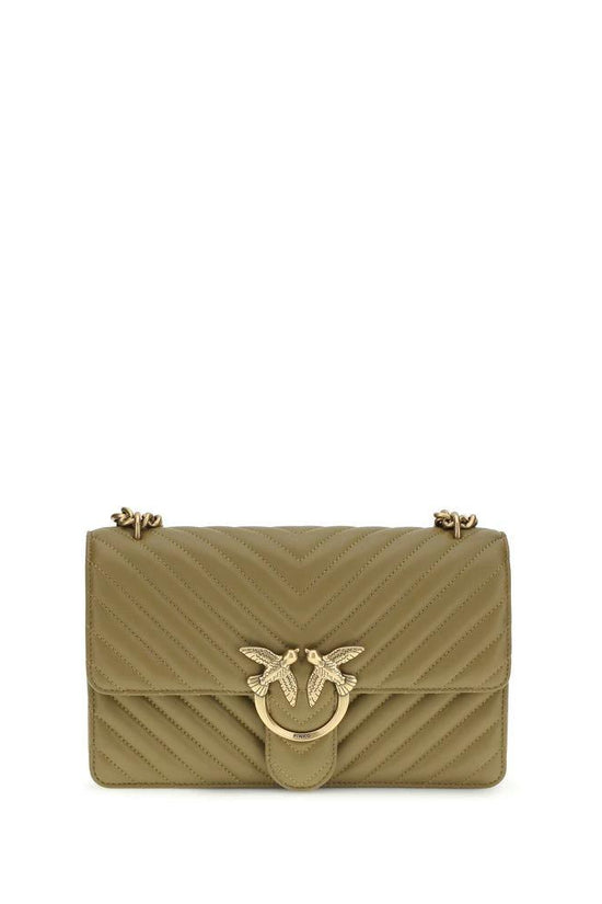 PINKO Bicolor Calf Leather Bos Taurus Schultertasche by PINKO