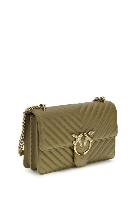 PINKO Bicolor Calf Leather Bos Taurus Schultertasche by PINKO