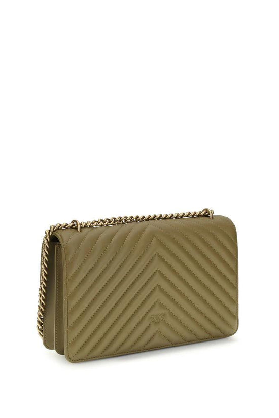 PINKO Bicolor Calf Leather Bos Taurus Schultertasche by PINKO