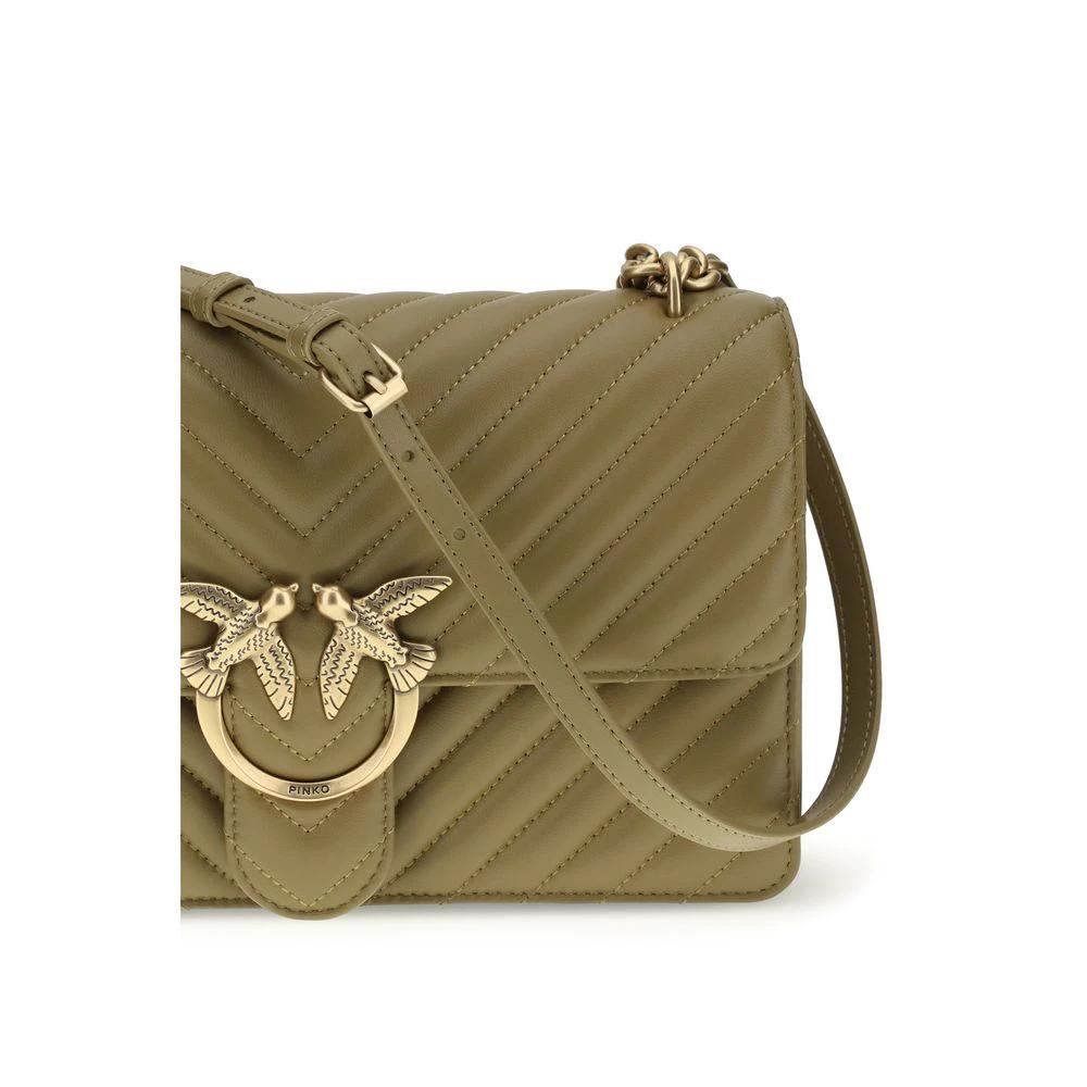 PINKO Bicolor Calf Leather Bos Taurus Schultertasche by PINKO