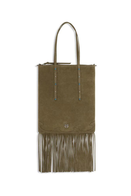 PINKO Schultertasche aus zweifarbigem Kalbsleder Bos Taurus by PINKO