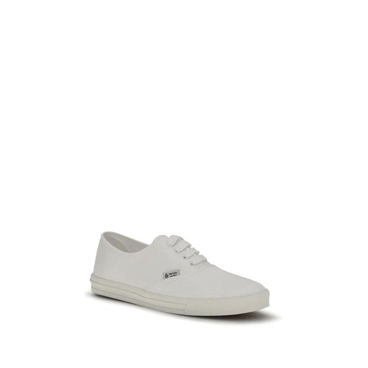 Prada Weiße Low-Top-Sneaker aus Baumwolle by Prada