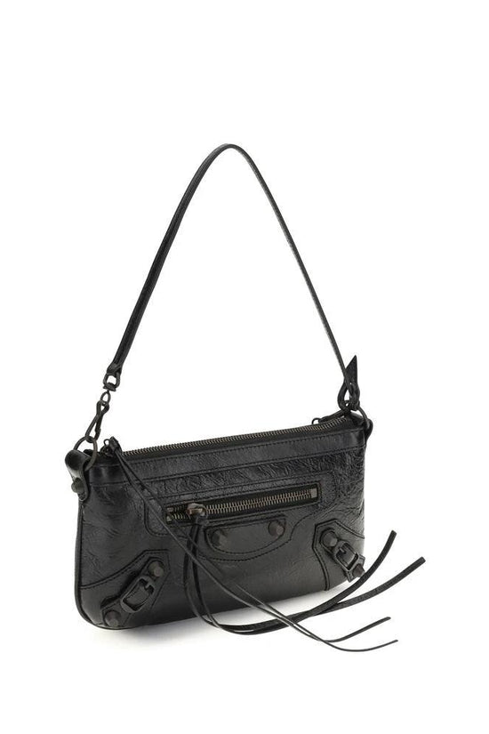 Balenciaga Schwarze Lammleder Schultertasche Ovis Aries Aries by Balenciaga