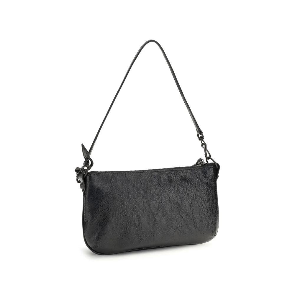 Balenciaga Schwarze Lammleder Schultertasche Ovis Aries Aries by Balenciaga