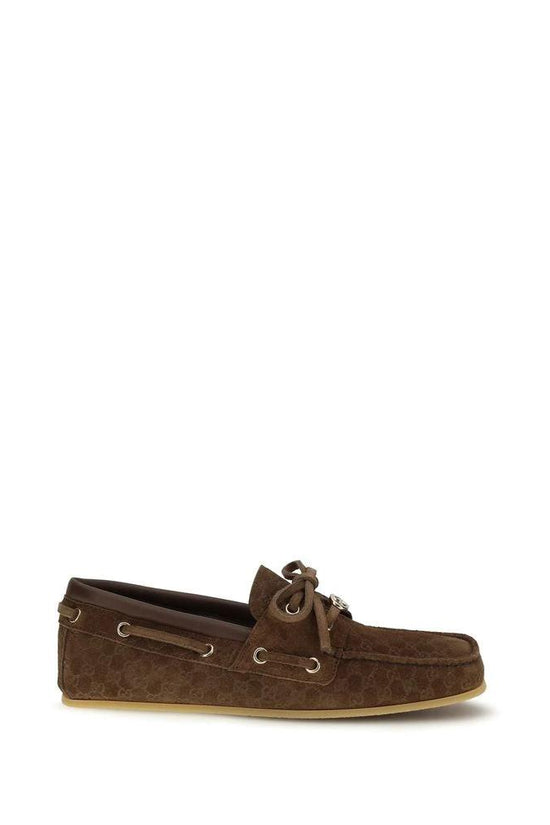 Gucci Braune Kalbsleder Bos Taurus Slipper-Loafer by Gucci