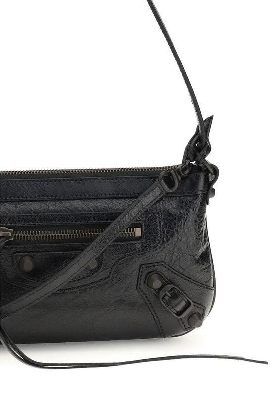Balenciaga Schwarze Lammleder Schultertasche Ovis Aries Aries by Balenciaga