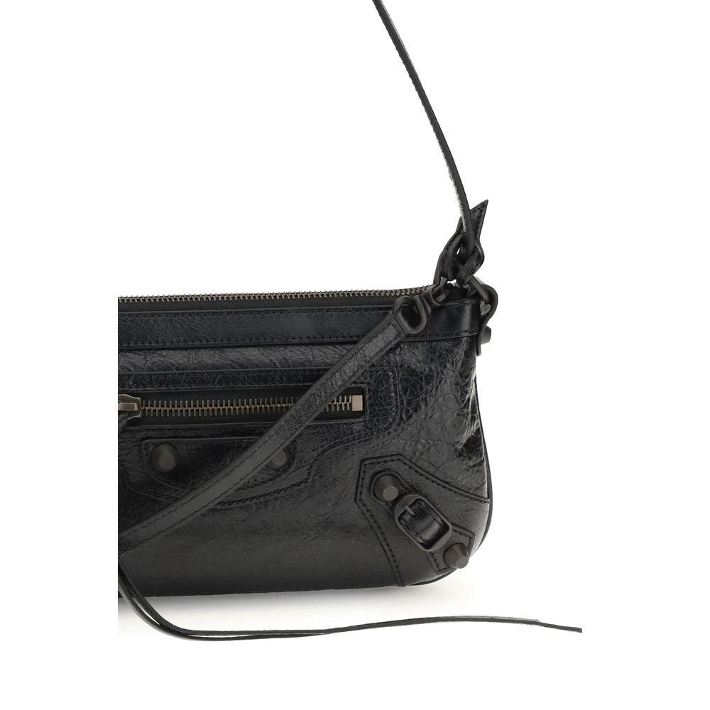 Balenciaga Schwarze Lammleder Schultertasche Ovis Aries Aries by Balenciaga