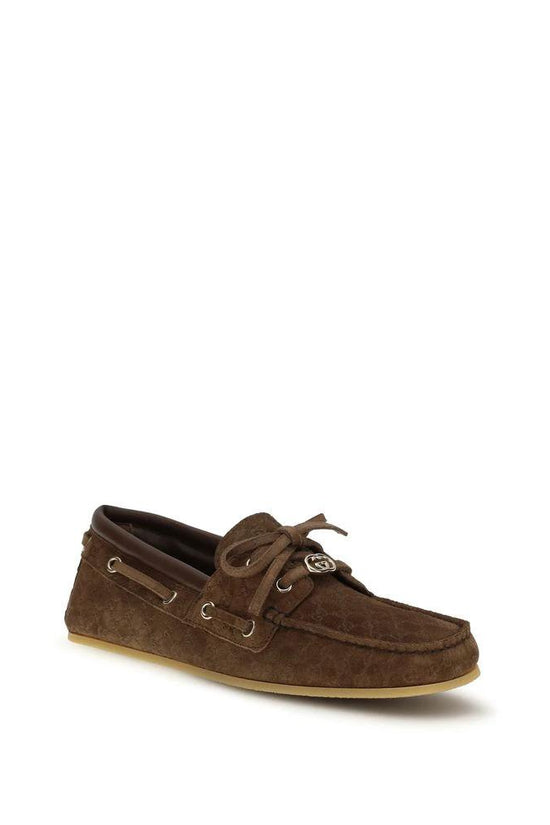 Gucci Braune Kalbsleder Bos Taurus Slipper-Loafer by Gucci