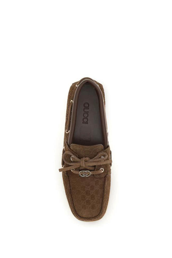 Gucci Braune Kalbsleder Bos Taurus Slipper-Loafer by Gucci