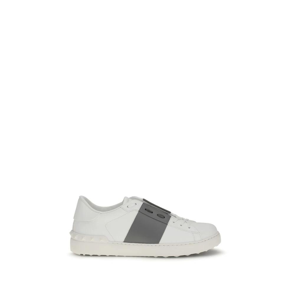 Valentino Garavani Weiße Bos Taurus Kalbsleder Low-Top-Sneaker by Valentino Garavani