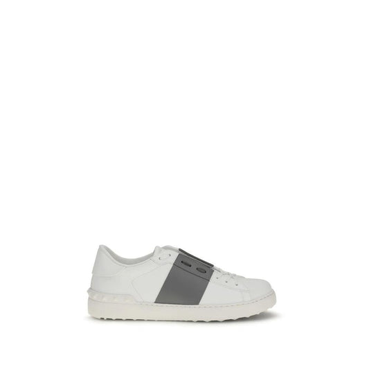 Valentino Garavani Weiße Bos Taurus Kalbsleder Low-Top-Sneaker by Valentino Garavani
