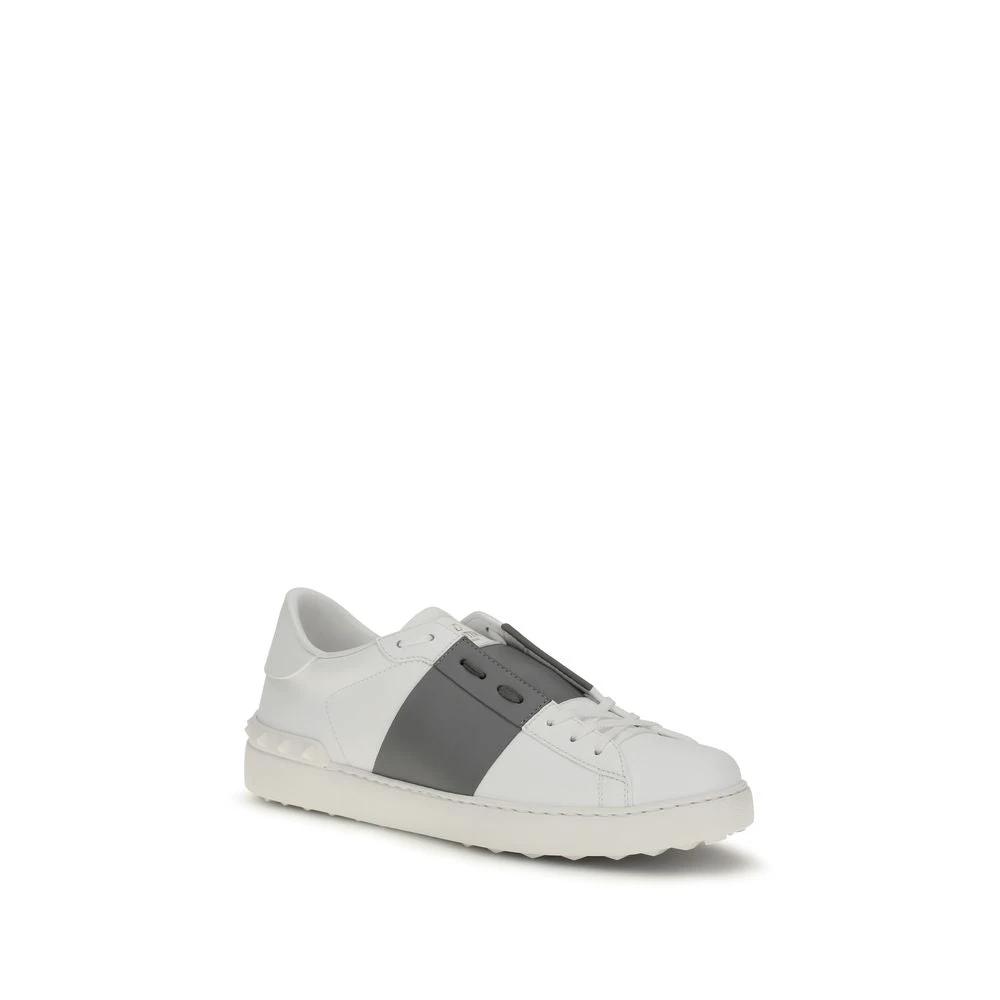 Valentino Garavani Weiße Bos Taurus Kalbsleder Low-Top-Sneaker by Valentino Garavani