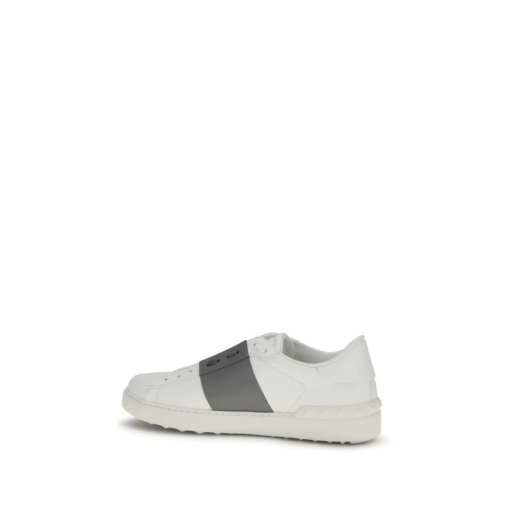Valentino Garavani Weiße Bos Taurus Kalbsleder Low-Top-Sneaker by Valentino Garavani