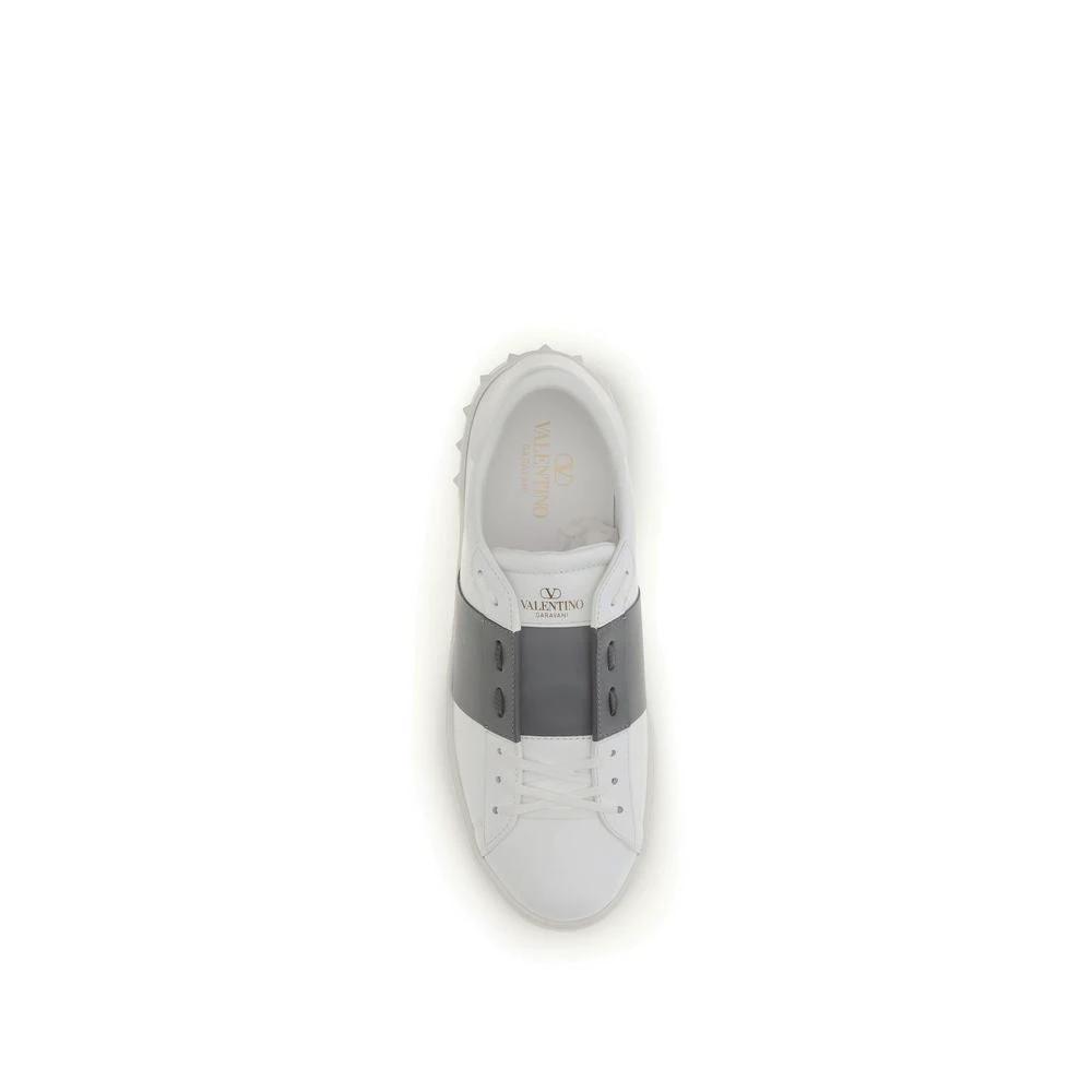 Valentino Garavani Weiße Bos Taurus Kalbsleder Low-Top-Sneaker by Valentino Garavani