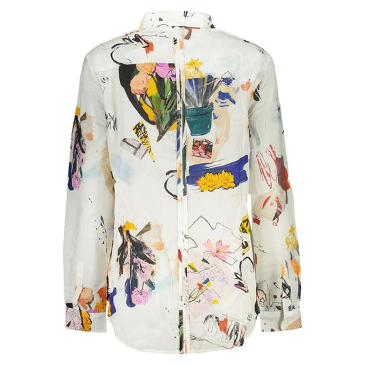 Desigual Weißes Baumwoll-Damenhemd by Desigual