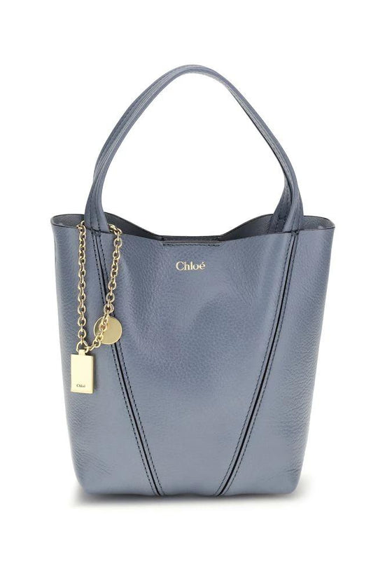 Chloé Schultertasche aus blauem Kalbsleder Bos Taurus by Chloé